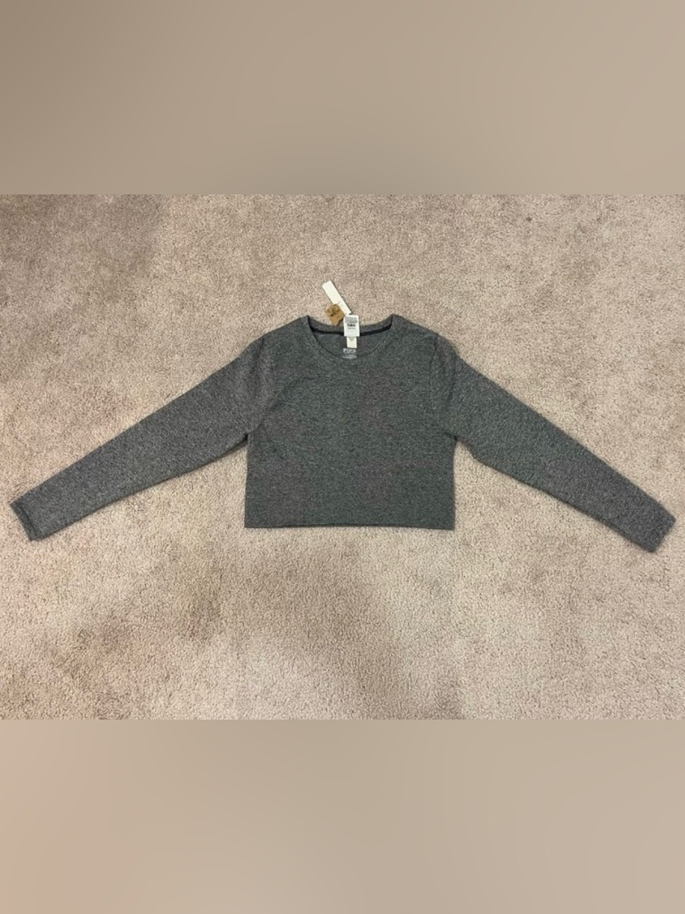 PINK Victoria's Secret Cropped Long Sleeve Top